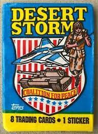 Feb 21, 2021 · not to be confused with topps' set of desert storm cards which featured military subject matter, the desert shield baseball cards were sent to soldiers who were serving in the persian gulf war during that time. Gulf War Collectible 1991 Topps Desert Storm Trading Card Lot 33 Packs Ebay