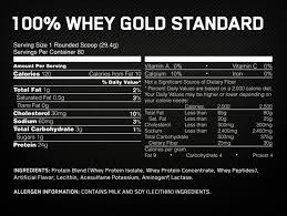 whey gold standard optimum nutrition