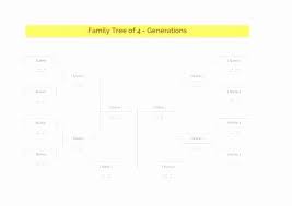 4 Generation Family Tree Template New Free Printable Family Tree