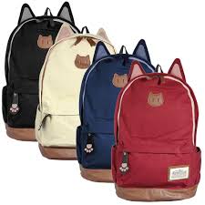 The north face backpack backpacks & bags for kids. Women Travel Cute Unisex Travel Cat Ears Canvas Backpack Satchel Bag Rucksack Us Bags Satchel Backpack Satchel Bags