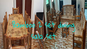 bamboo sala set dining table set