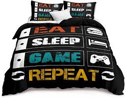 boys gaming duvet cover set twin size