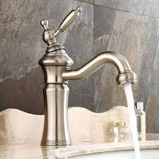 bathroom sink faucets brushed nickel