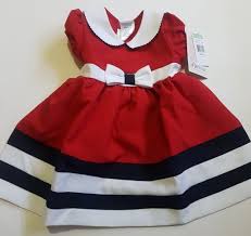 bonnie baby 18m red dress with black