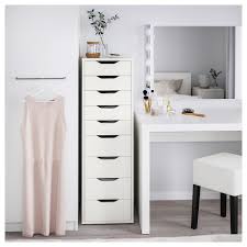 Ikea owes whoever decided to use the alex drawers for makeup storage first a lot! Ikea Alex Drawer Makeup Storage