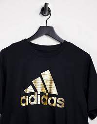 4.7 out of 5 stars 40,082. Adidas T Shirt In Black With Gold Logo Asos