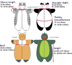 Kigurumi Measurements