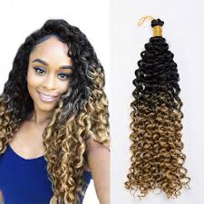 Bintou hair braiding & weave. 14 Water Wavy Crochet Braiding Hair Ombre Synthetic Hair Extensions Weave Black To Coffee Brown Length 35cm Weight 100g Amazon Co Uk Beauty