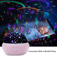 Tekhome Star Ocean Projector Night Light For Kids Bedroom 2020 New Baby Light Projector On Ceiling Kids Gifts For 3 12 Year Old Girls Boy Rotating Night Light Pink