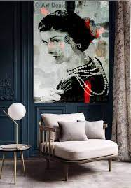 Coco Chanel Canvas Print Wall Art
