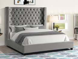 Tufted Fabric Queen Bed Frame
