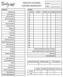 Keep Track Of Your 31 Monthly Business Expenses With This Work Sheet