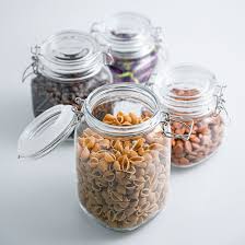 Square Glass Kitchen Storage Canister