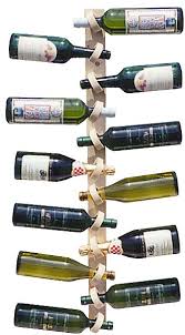 Vertical Wall Mounted Wooden Wine Rack