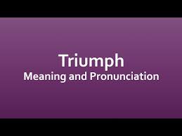 triumph meaning and exle sentences