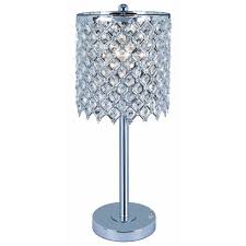 Park Madison Lighting Pmt 1204 15 Eye Caring Elegant Crystal Table Lamp With Polished Chrome Finish Beautiful Hand Crafted Shade On Off Switch On Base Perfect Bedroom Or Living Room Walmart Com