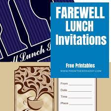 farewell lunch invitation