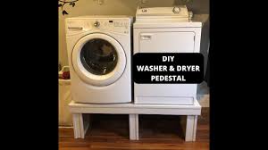 Supplies for this plan include a fair amount of plywood, an mdf board, wood filler, paint, and a few screws. Diy Washer And Dryer Pedestal Youtube