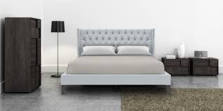 noa fabric upholstered king size bed in