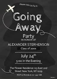 away party invitation template