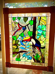 Stained Glass Toucan Bird With Custom