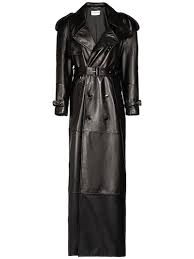 Leather Long Trench Coat Saint