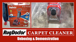 rug doctor deep carpet cleaner unboxing