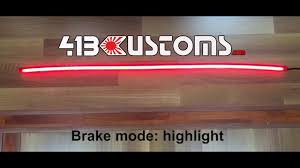 New 3rd Brake Light Strip Stop Flash Turn Signal Hazard Mode Led Youtube