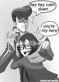 Saki hugging Josuke : r/wholesomeanimemes