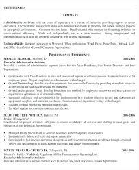 Executive Assistant Job Objective Resume Best Administrative Example