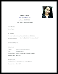 Sample Resume For A Highschool Student Resume Outline For Students