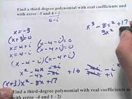 write polynomial functions given