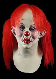 bad atude female clown halloween mask