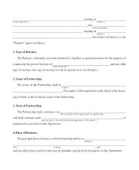 Business Partnership Agreement Contract Company Template