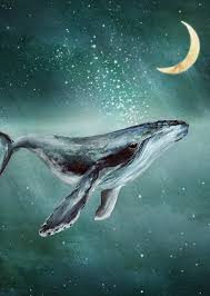 Whale Wall Art Painting Humpback Whale