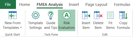 risk evaluation for fmea iqasystem