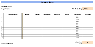employee attendance sheet templates