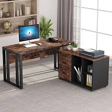 Computer desks and computer tables that are great for the lab or office. Tribesigns L Shaped Computer Desk 55 Inch Large Executive Office Desk Business Furniture With 40 Inch Lateral Mobile Farmhouse Goals