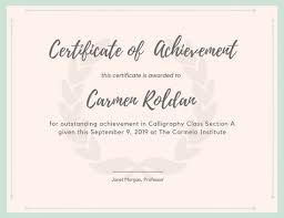 Customize 101 Achievement Certificate Templates Online Canva