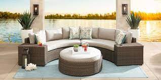 Rialto Brown 4 Pc Curved Outdoor
