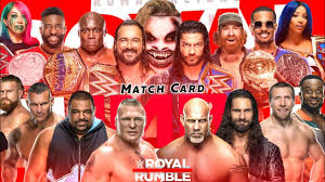 Men's royal rumble edge wins the royal rumble. Wwe Royal Rumble 2021 Match Card Royal Rumble 2021 Match Card Youtube