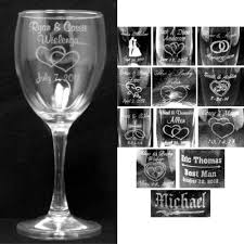 Set Of 2 Personalized Wine Glasses