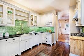 Jeffrey court siberian gloss green 11.625 in. 10 Beautiful Kitchens With Green Walls