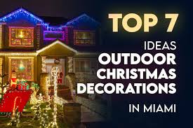 outdoor christmas decorations in miami