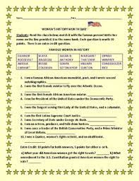 Women's history trivia quiz women on gameshow. Women S History Month Quiz With Answer Sheet Tpt