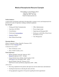 Examples Of A Resume Objective  Receptionist Resume Objective         Best Photos Of Front Office Receptionist Resume Samples Medical Hotel  Desk Objective Examples Sample   Hotel    