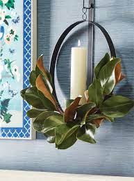 Circular Wall Mount Candle Sconce