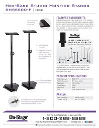 on se sms6600p hex base monitor stands