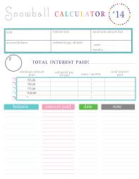 Paying Off Debt Worksheets