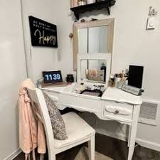 white vine makeup vanity desk for